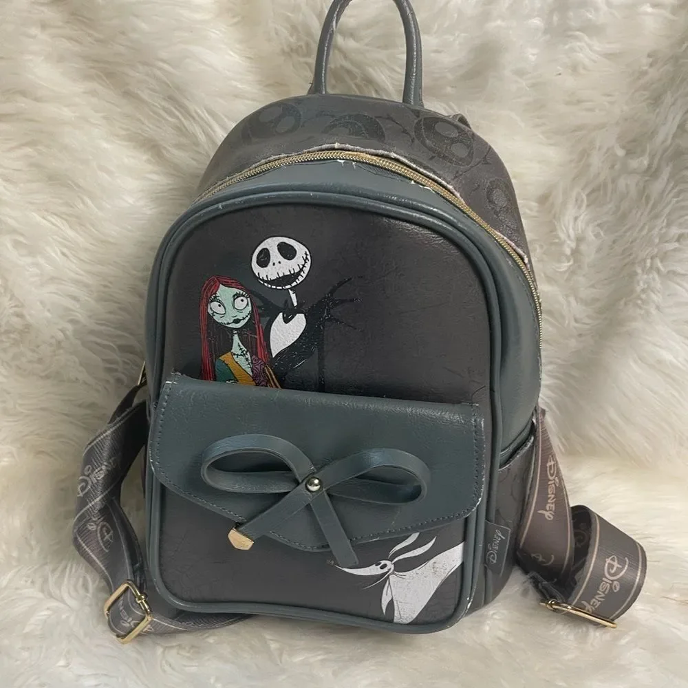 Disney The Nightmare Before Christmas Synthetic GrayMini Backpack —